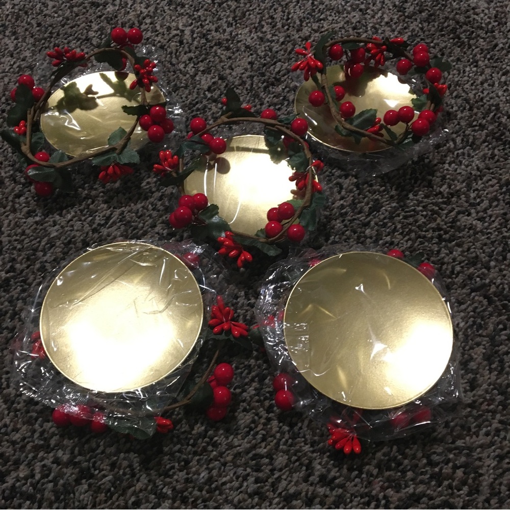 Christmas candle holder set